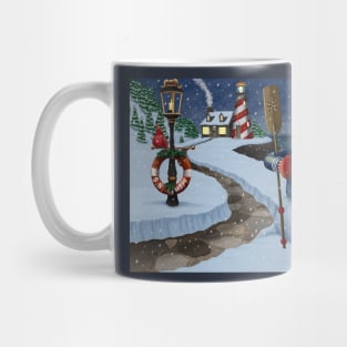 Navy Sailor Snowman Mug